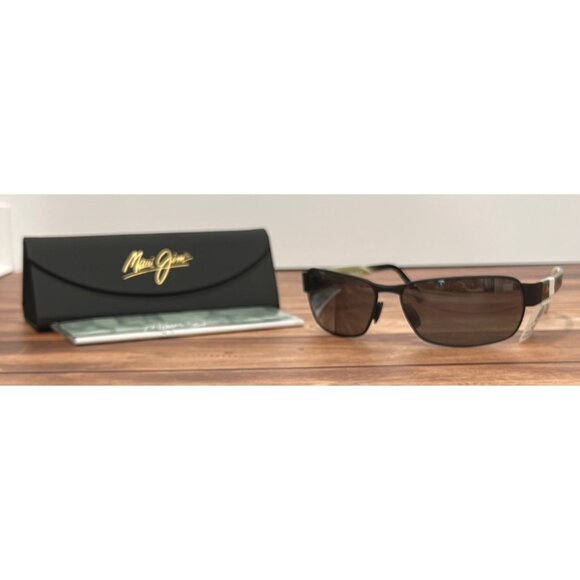 NEW MAUI JIM GRY BLACK CORAL 249-2M RX-ABLE Sunglasses MATTE BLACK - Picture 1 of 8